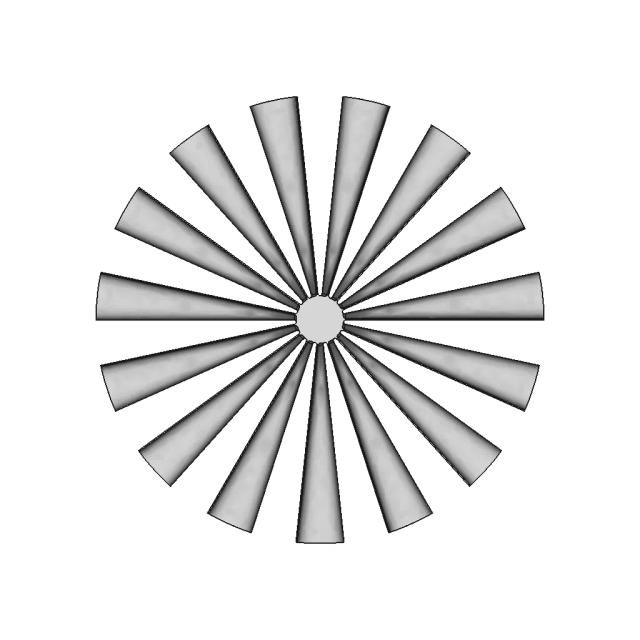 Jet Engine Fan CAD Model for Aerospace Applications