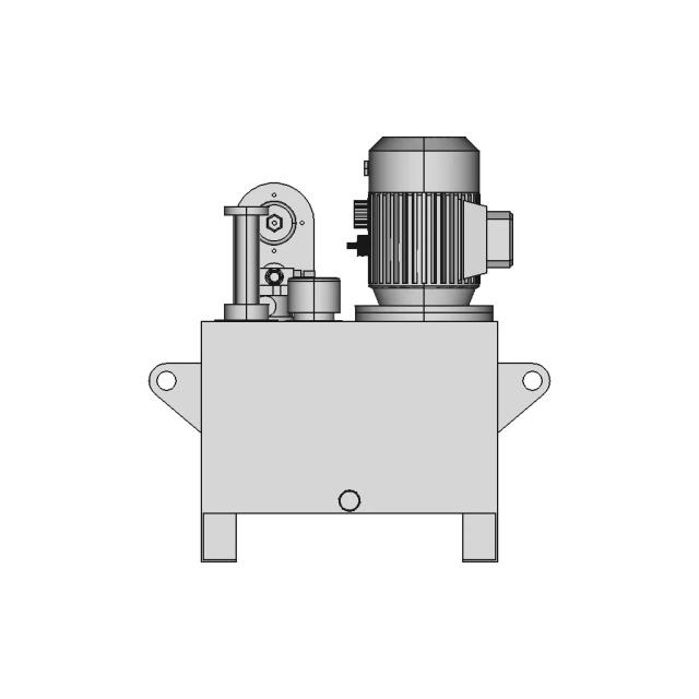 Detailed Hydraulic Power Pack Model for Industrial Machinery