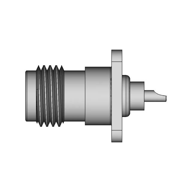 Amphenol 11 GHz TNC Coaxial 17.5mm 4-Hole Flange Connector Model