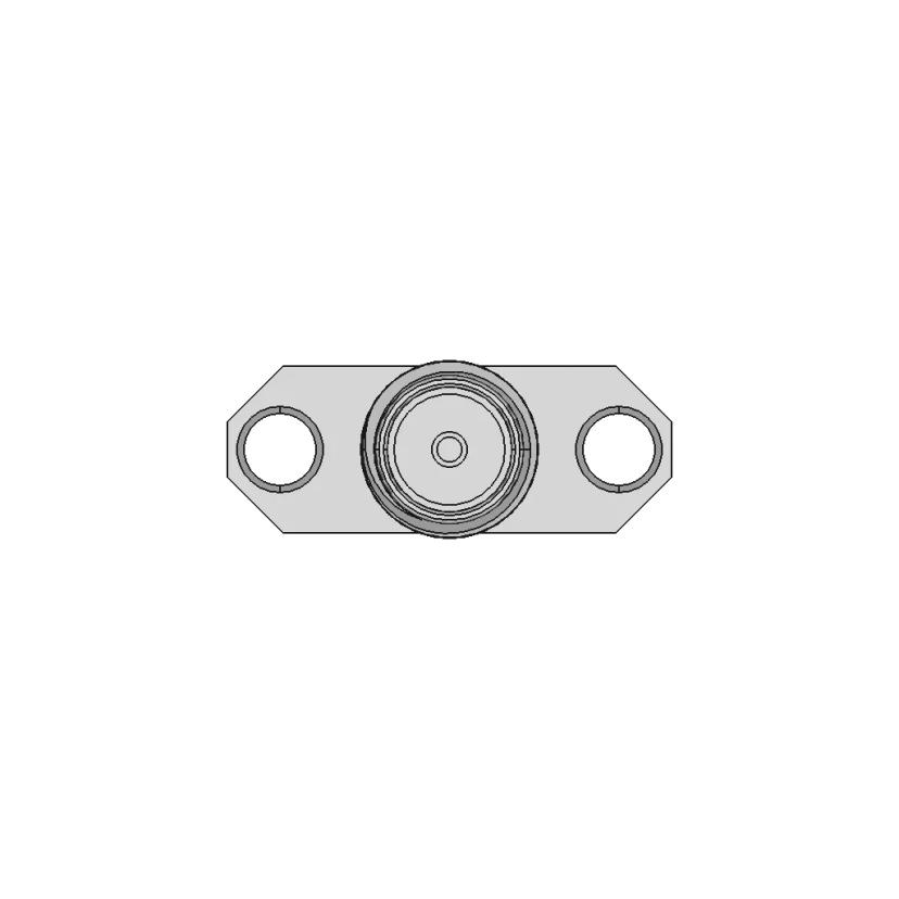 50 Ohm Wurth 2-Hole Flange Waveguide SMA Connector for Up to 18 GHz