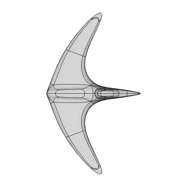 Classic Boat-Tail Roadster Ship Design