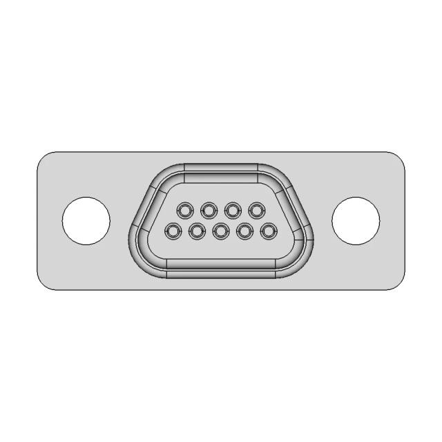 Norcomp 380 MICRO-D Series 9-Pin Female PCB Connector with Male Pins