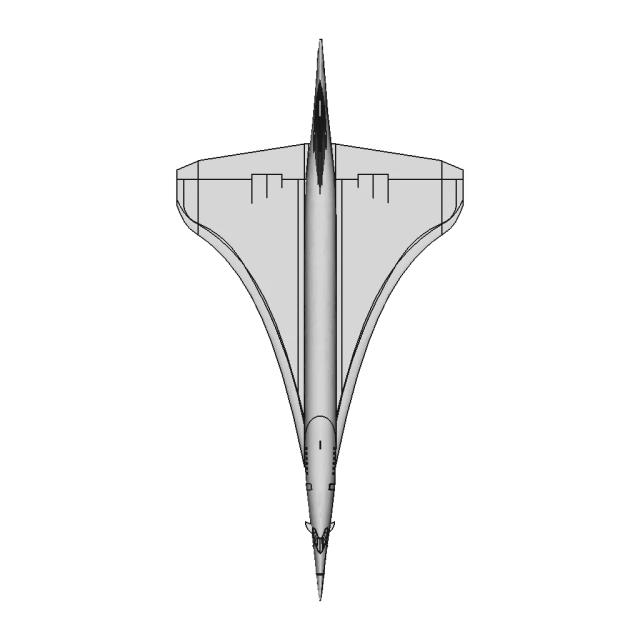 Concorde Aircraft 3D Model