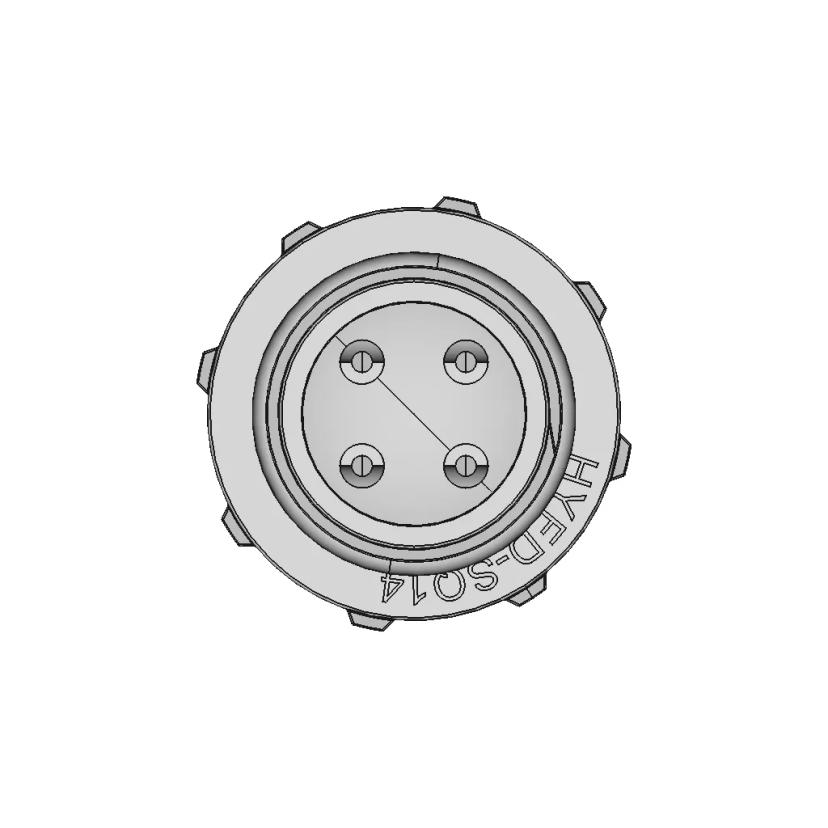 IP68 Rated 4-Pin Waterproof Connector with Male and Female Housings
