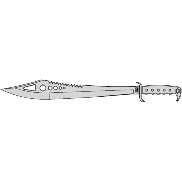 Pirate Sword Blade 3D Model Inspired by Historical Pirates