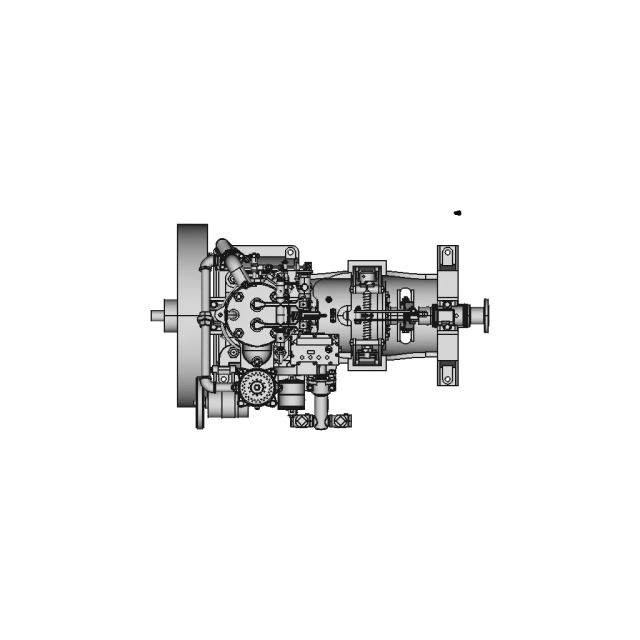 Yuba-Hicks Model H 8HP Marine Engine CAD Model