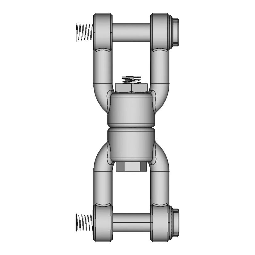 Vertical Shaft with Internal Gear 10mm and 16mm, Steel Grade 04