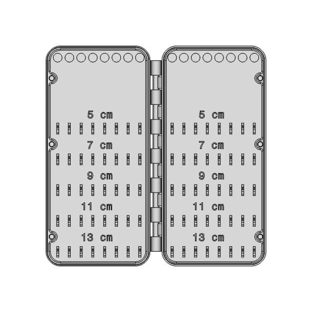 Compact Magnetic Lock Fishing Rig Box with Multiple Size Options