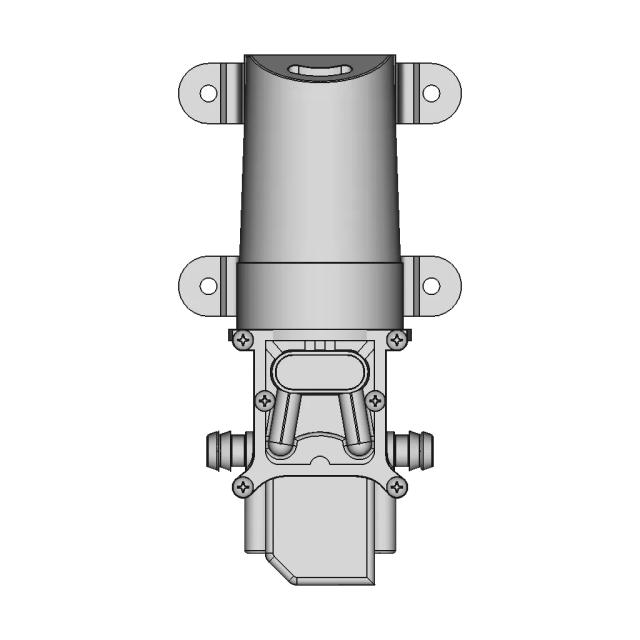High Pressure 12V/24V DC Water Pump CAD Model