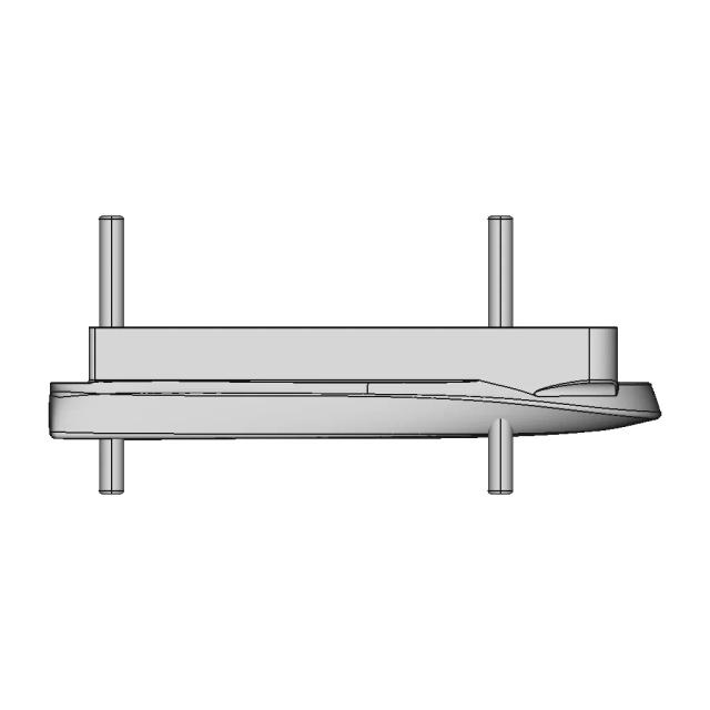 Amphibious Barge Hull Design with Reinforced Jack-Up Legs