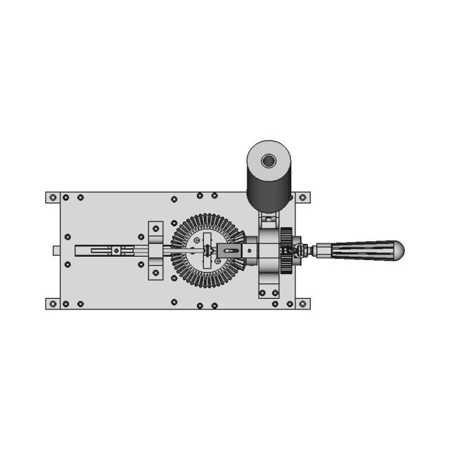 Thread Winding Tool for Plastic Net Needle with Removable Crank Handle