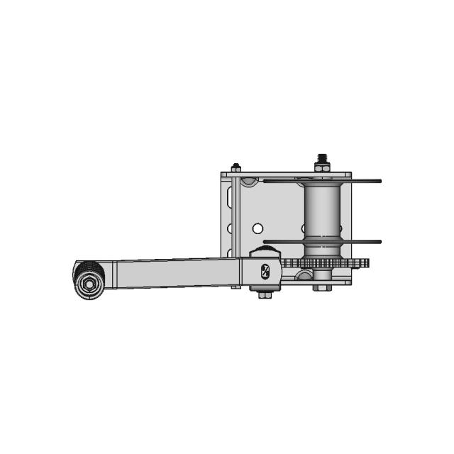 Heavy Duty Worm Gear Reduction Winch CAD Model