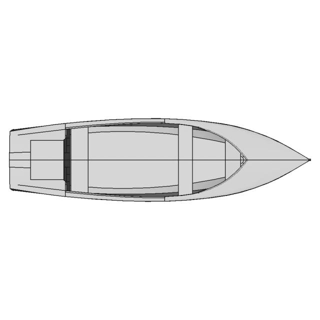 Classic 1930s Launch Boat CAD Model with Detailed Hydrostatics