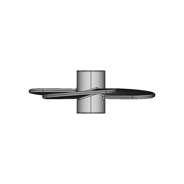 Boat Outboard Engine Propeller CAD Model