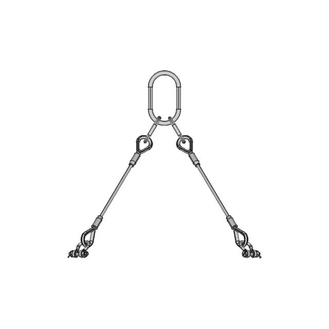 Symmetric Four-Leg Sling Assembly for Lifting Applications
