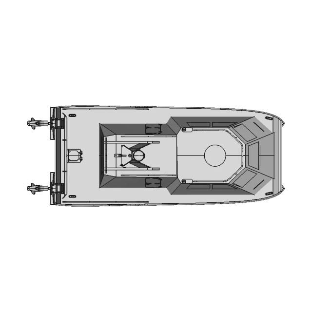 High-Speed Patrol Catamaran with Independent Hull Suspension