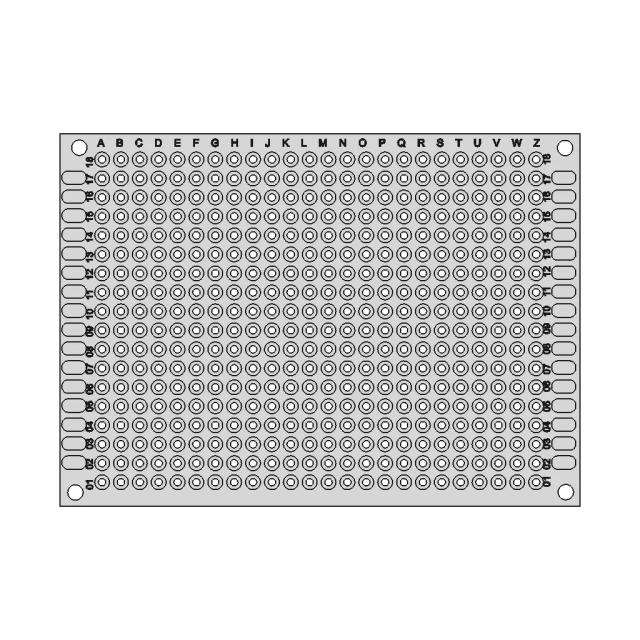 Prototype Electronics Soldering Board 5x7 cm with 20x18 Holes