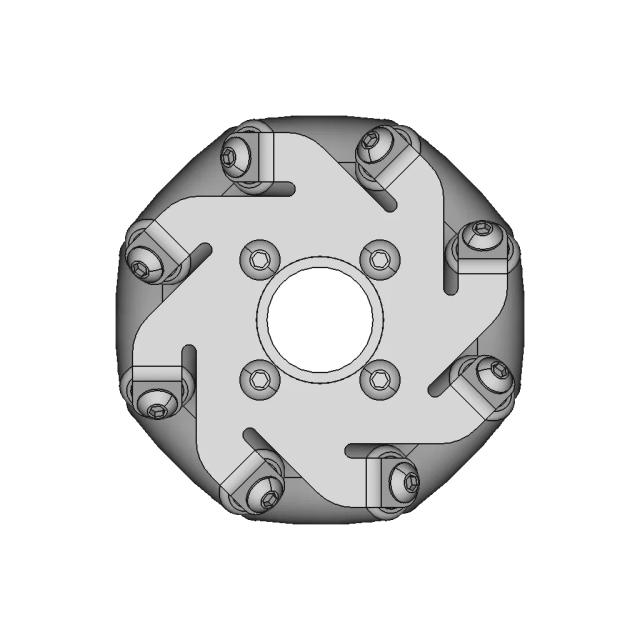 Right Side Wheel with 60mm Diameter and 15mm Shaft