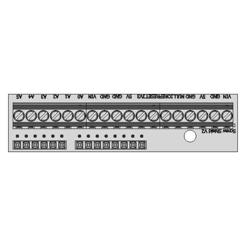 Screw Shield V2 for Arduino Uno - Detailed CAD Model