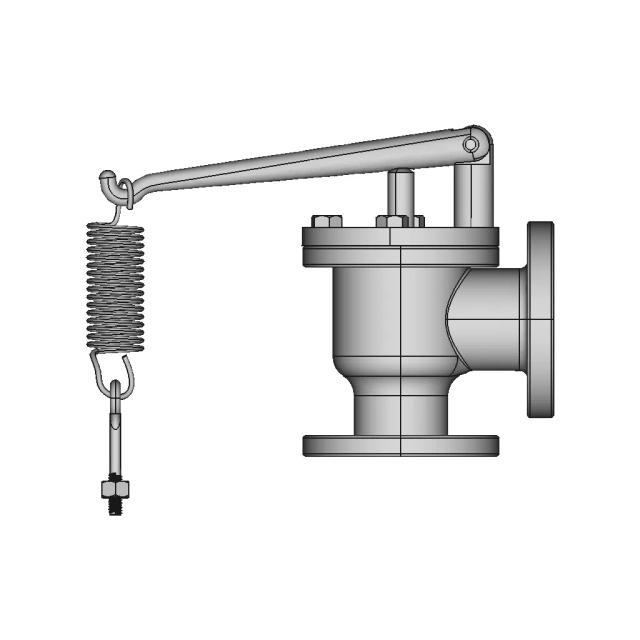 Spring Loaded Pressure Valve CAD Model for Industrial Applications