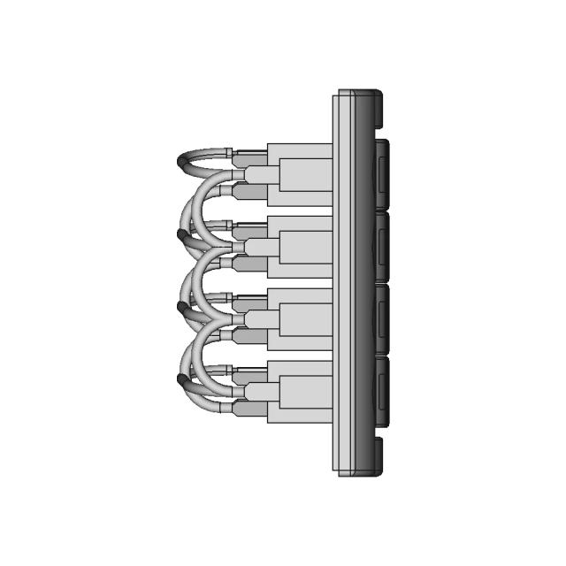 4-Way Rocker Switch Panel for Electrical Control Systems