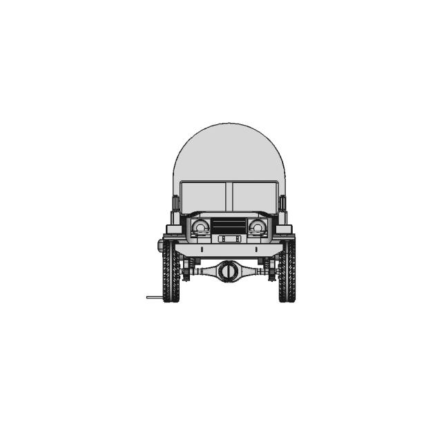 Military Army Truck CAD Model for Engineering Applications