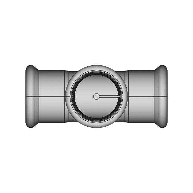 Geberit Equal T-Piece CuNiFe Parametric Model for Plumbing Systems