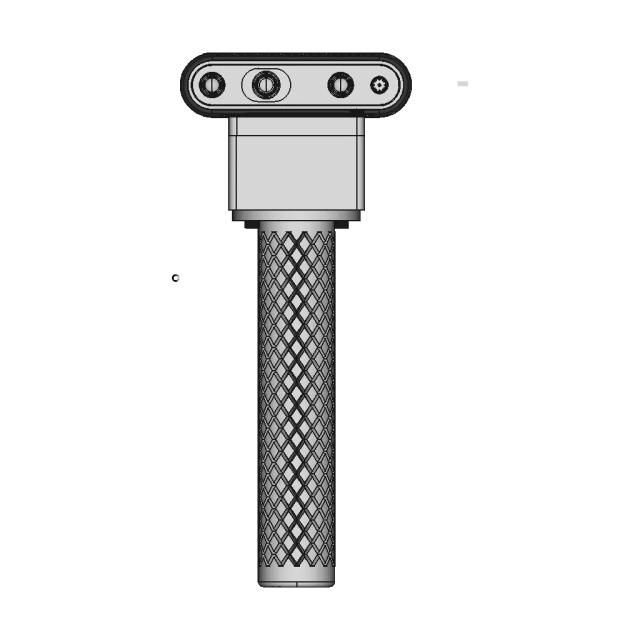 RealSense Camera Mount with Handle and USB Hub Enclosure 3D Model