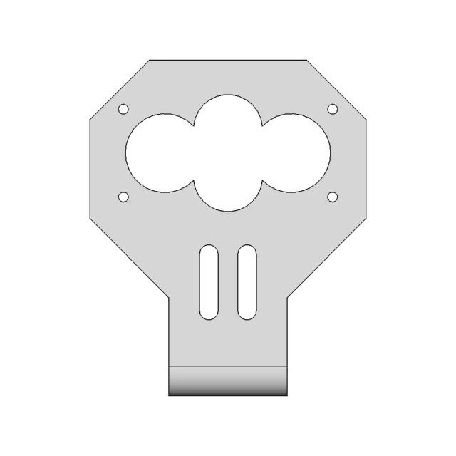 Acrylic Holder Designed for Ultrasonic Sensor Mounting