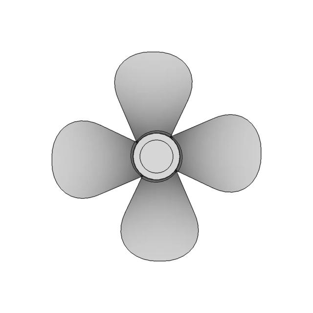 Ship Propeller CAD Model for Marine Engineering