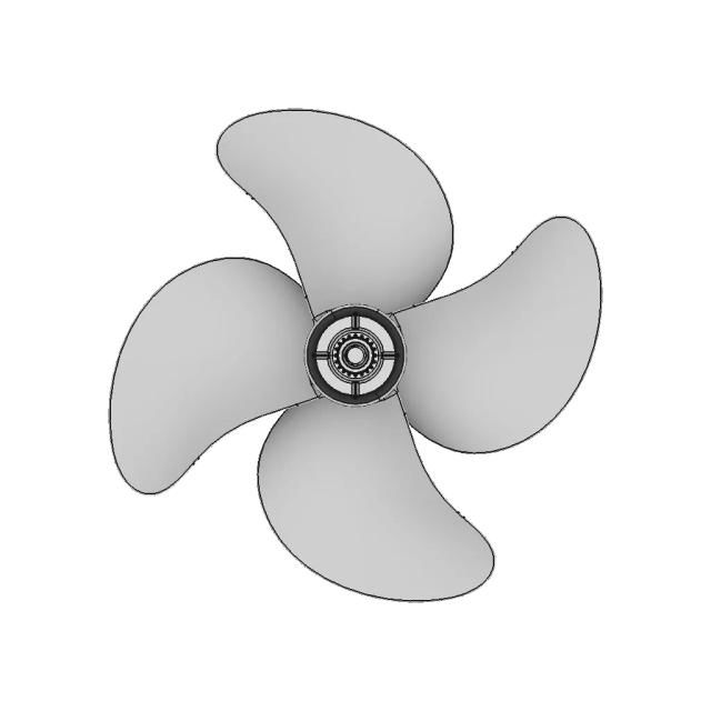 3D Boat Propeller Design Model for Marine Engineering