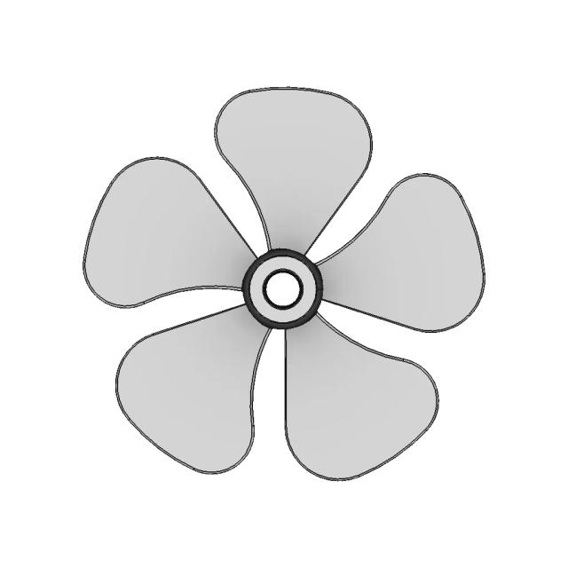 3D Model of a Propeller Designed in SolidWorks