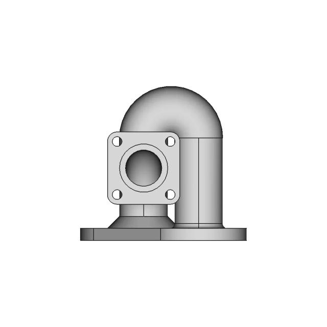 Industrial Pipe with Flange for Mechanical Systems