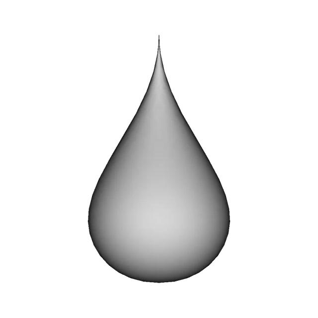 Hollow Drop 3D Model for Engineering Applications