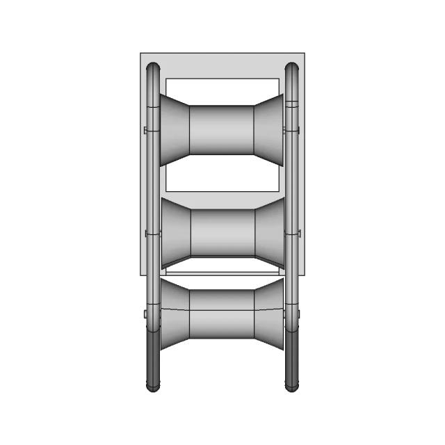 Triple Roller for Cable Laying in Manhole Corners