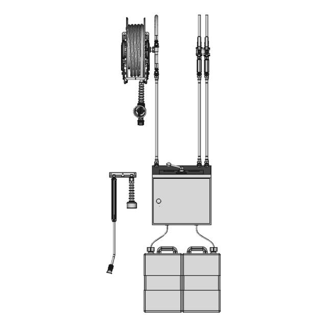 Satellite Decentral Cleaning System for Industrial Applications
