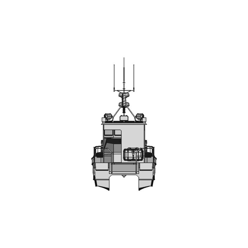 Ship Hull Model with 10 Meter Length and 3.6 Meter Beam