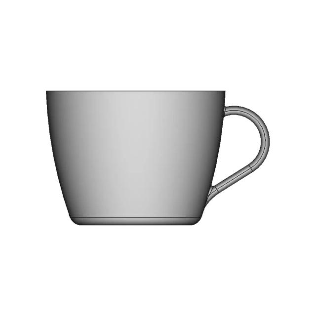 3D Printable Simple Cup Model for Visualization