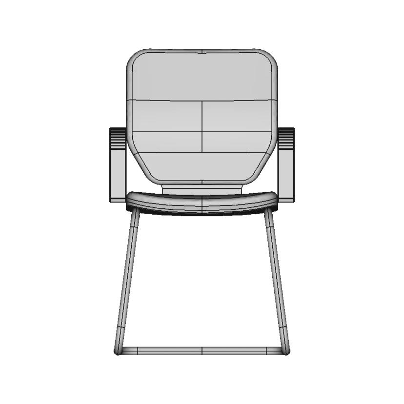 Compact Armchair Backrest Design