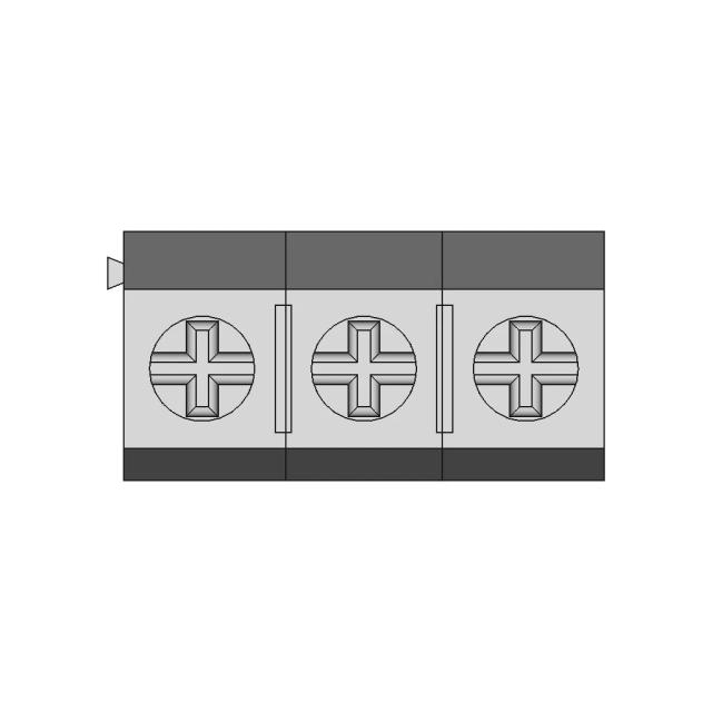 3 Pin Screw Terminal Block with 5.08mm Pitch