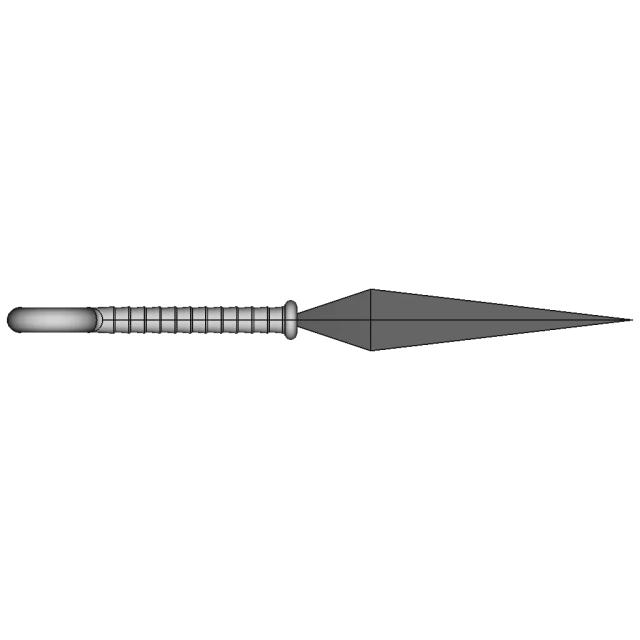 Kunai Sword 3D Model for Engineering and Design