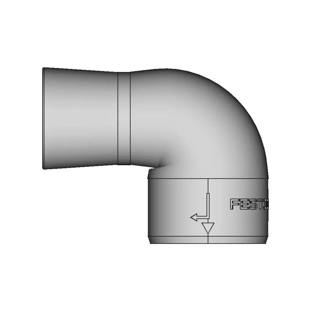 Adapter for Bosch PBS 75 AE Belt Sander to 27mm Festool Hose