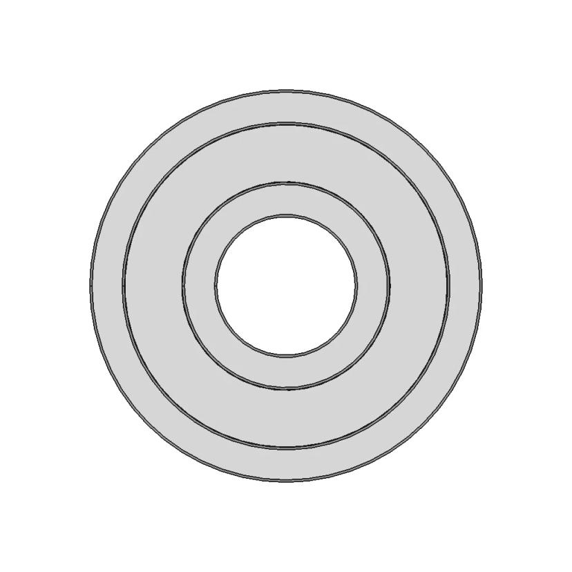 Circular Ball Bearing with 6mm Inner Diameter and 17mm Outer Diameter