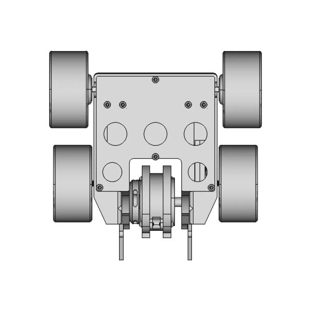 Fairyweight Four-Wheel Combat Robot with Vertical Dual-Disc Spinner