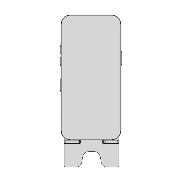 Smartphone Stand CAD Model for Technical and Industrial Use