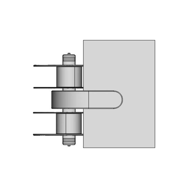 Double Coil Filament Holder Bracket for 16mm Shelf
