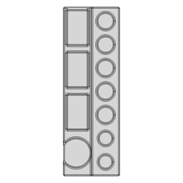 Compact Wall-Mounted Pen and Highlighter Rack for Organized Storage
