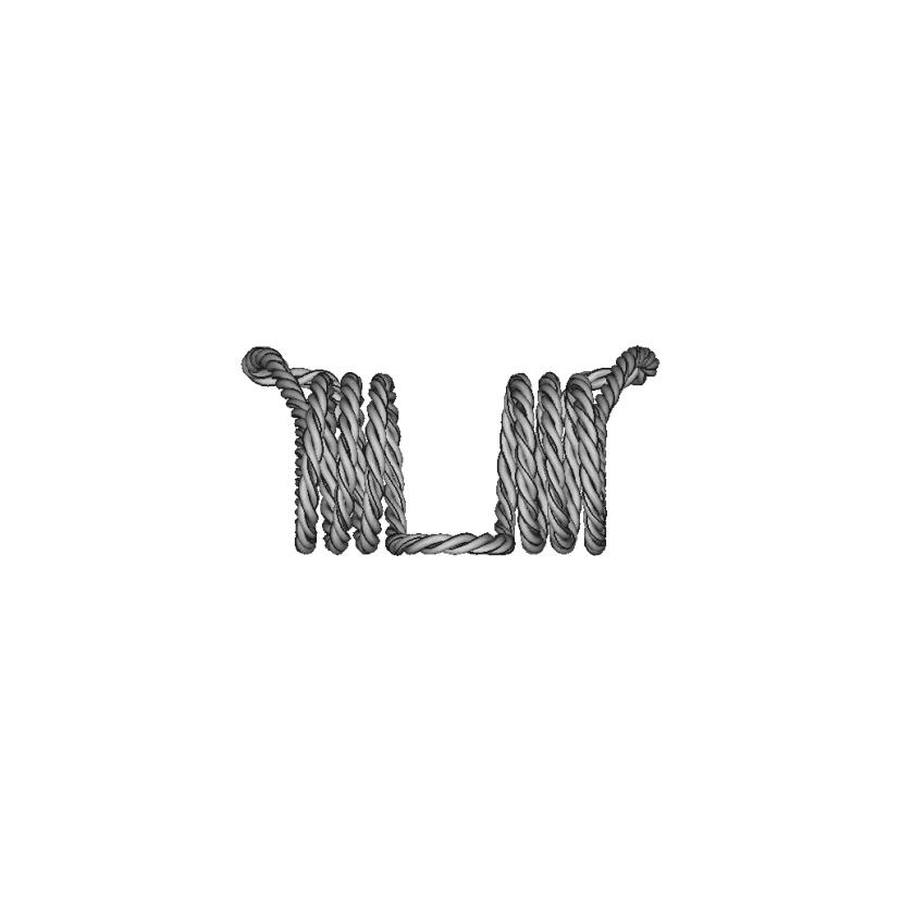 Precision Hammer Spring Model for AK with Accurate Strand Twisting