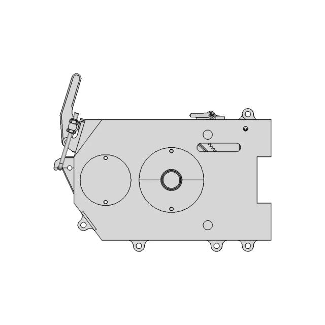 Fully Enclosed Gearbox with 4:1 Gear Ratio and CNC Machined Shell