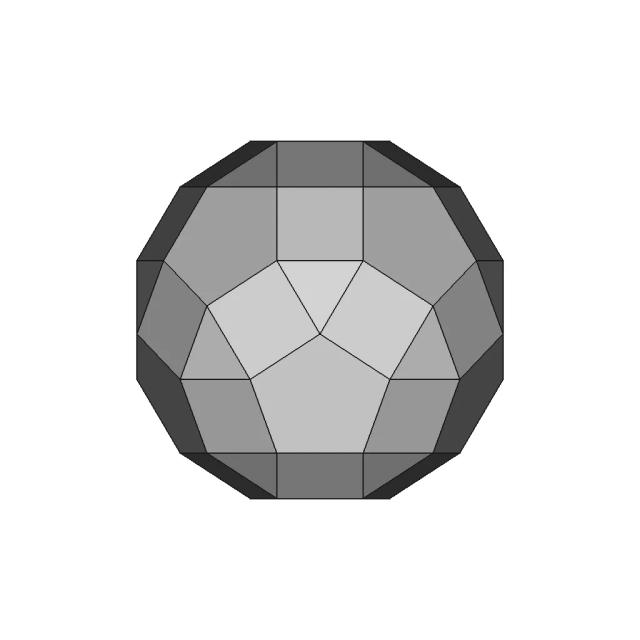 Gyrate Rhombicosidodecahedron Johnson Solid Polyhedron
